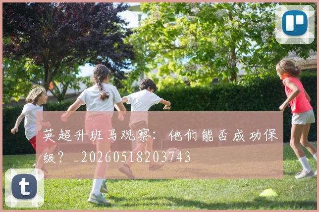 英超升班马观察：他们能否成功保级？_20260518203743